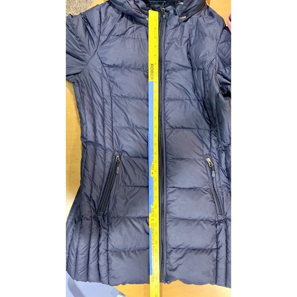 32° Degrees Heat Jacket Womens Small Blue Nano Puffer Coat Down Removable Hood - Picture 4 of 6